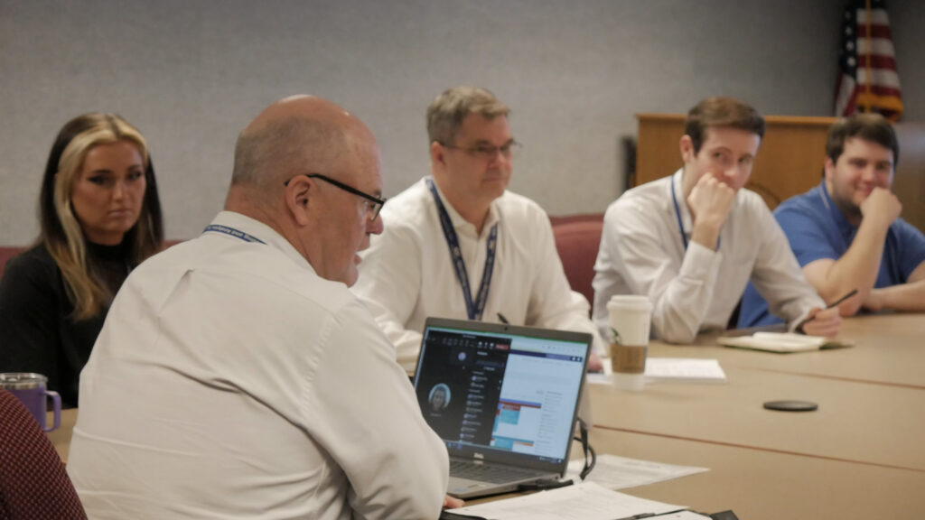 SPA employees meet to discuss their work in national security