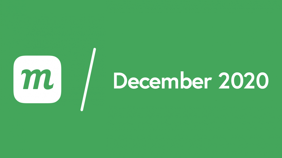 What’s New: December 15, 2020
