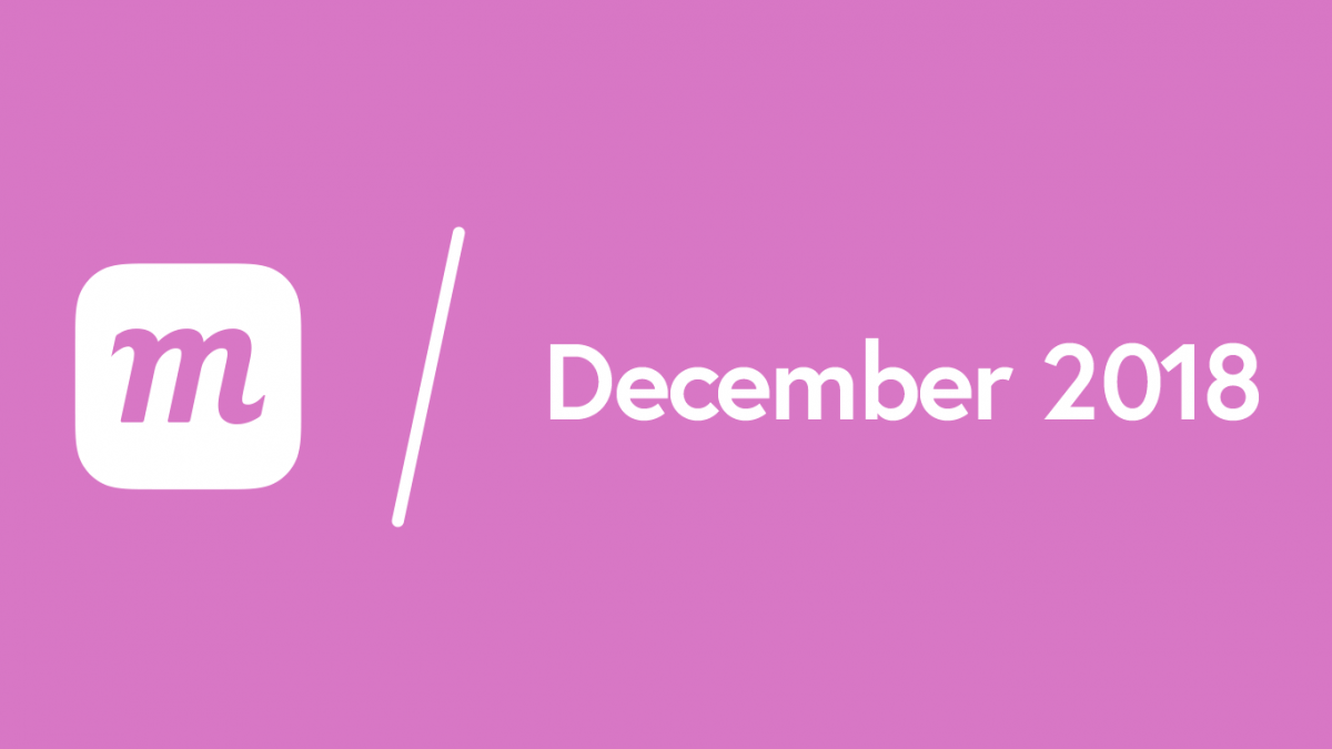 What’s New: December 20, 2018