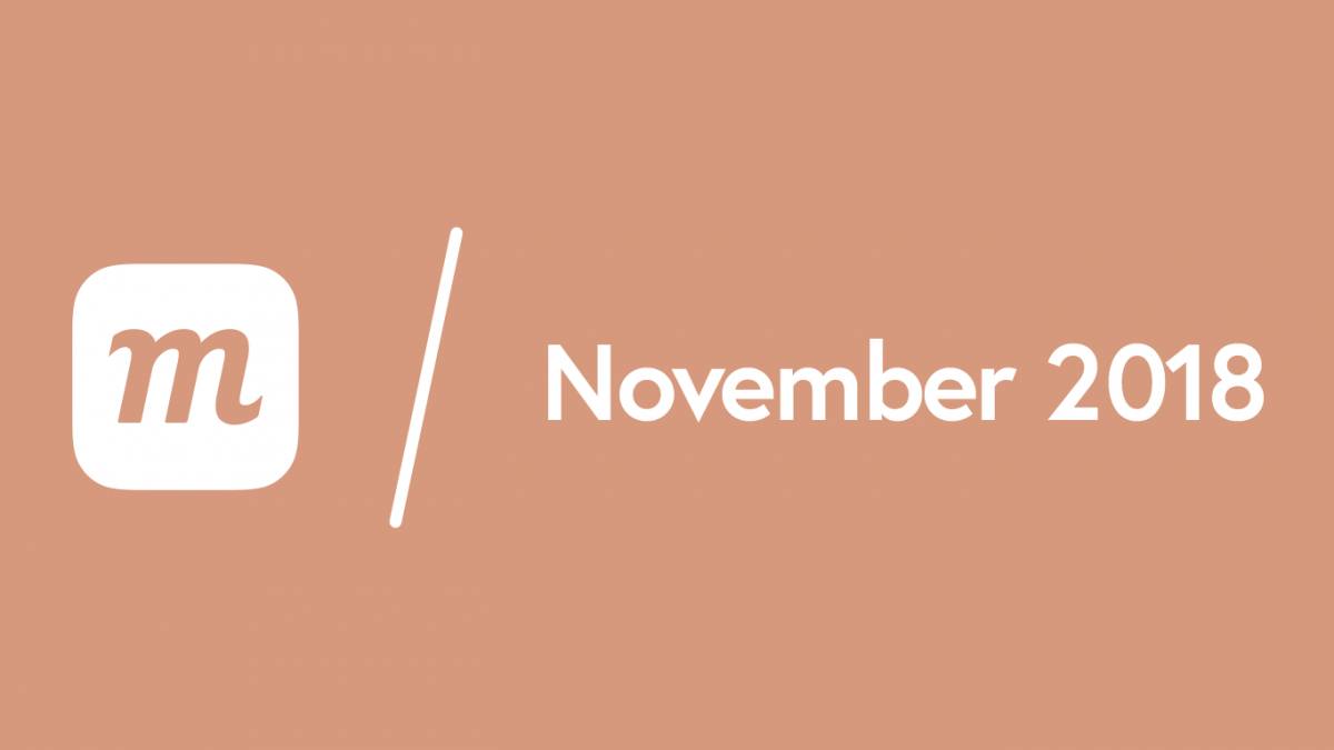 What’s New: November 13, 2018