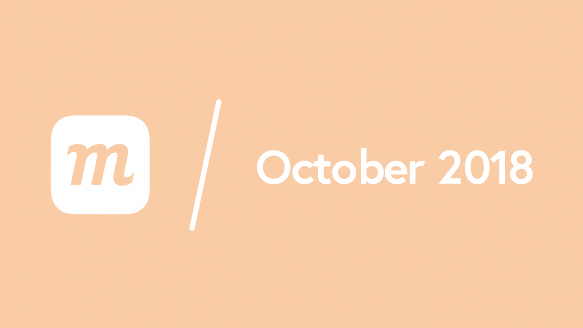 What’s New: October 22, 2018