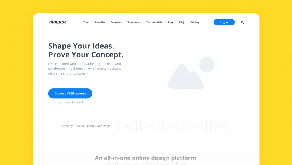 High Fidelity Wireframe Template