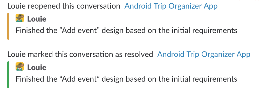 Slack notifications